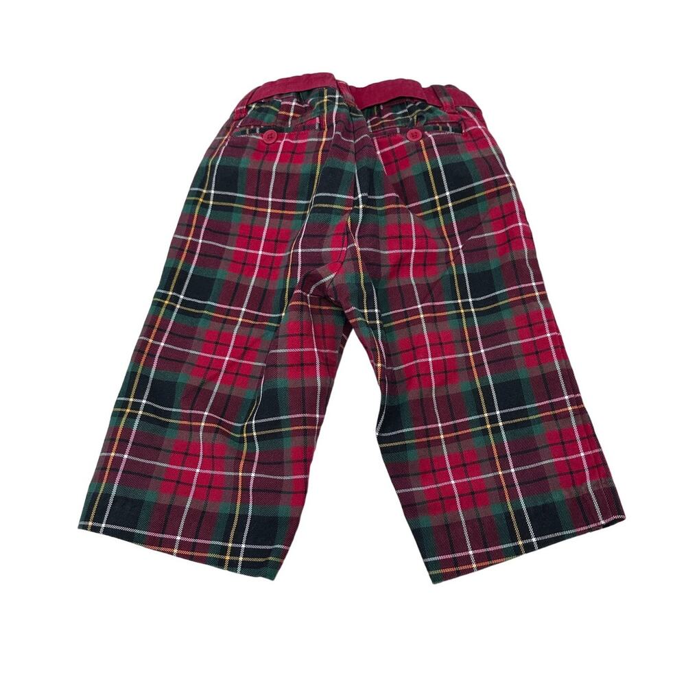 Janie and Jack Red and Green Plaid Pants size 18-24 months - Picture 3 of 6